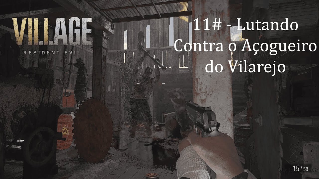 RESIDENT EVIL VILLAGE - 11# LUTANDO CONTRA O AÇOGUEIRO DA VILA + MINI BOSS LICANO