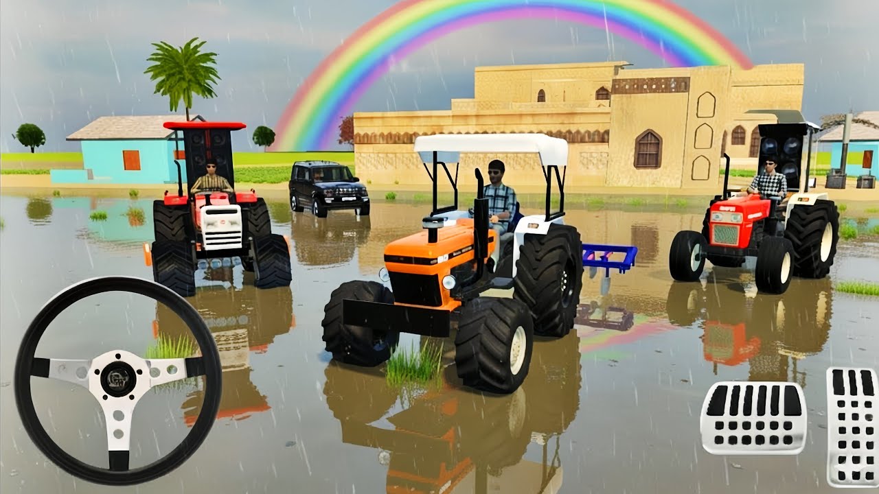India Vehicle Simulator 3D Draving Gameplay 🥳 Village Tractor Porches 🤩 Showroom Purchase Tracktor 🎉