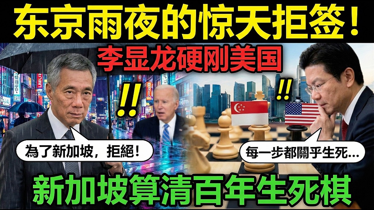 東京雨夜的驚天轉身！李顯龍拒簽背後，新加坡算清了一盤關乎百年的生死棋