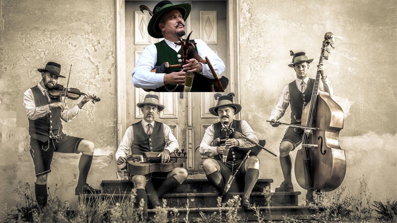 Fuchsbartl Banda mit dem steirischen Dudelsack und Drehleier.