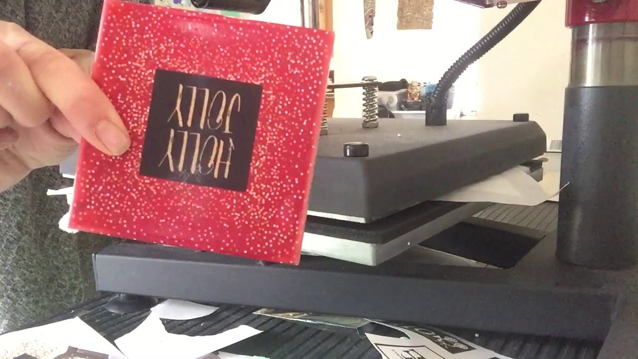 Sublimating coasters - How to sublimate on ceramic tiles with Polycrylic tutorial
