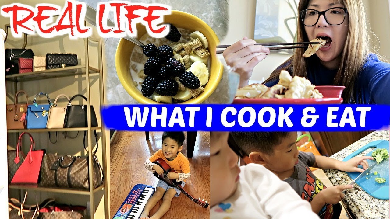 REAL LIFE VLOG 😱 WHAT I COOK IN A WEEK + NEW HANDBAG STORAGE SET UP 👜❤️ CHARIS