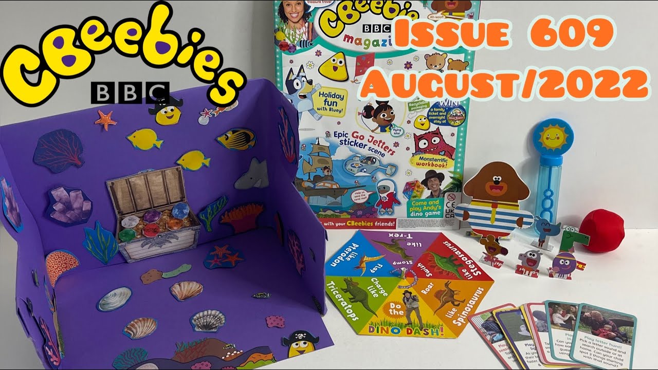 CBeebies Magazine , issue 609, August/2022, with playtime games set 😊✅