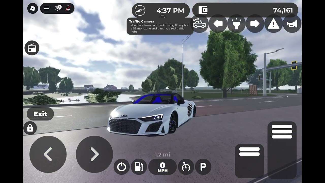 Crashing my r8 into a lake