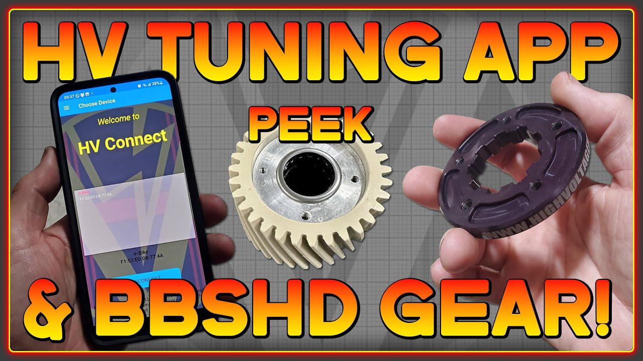 Our BBSHD upgrade kit keeps getting better! HV PEEK gear, HV Connect App & Sprocket Adapters!
