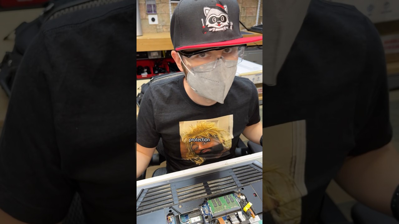NASTY Alienware laptop gets an SSD and RAM Upgrade #pc #tech #technology #shorts