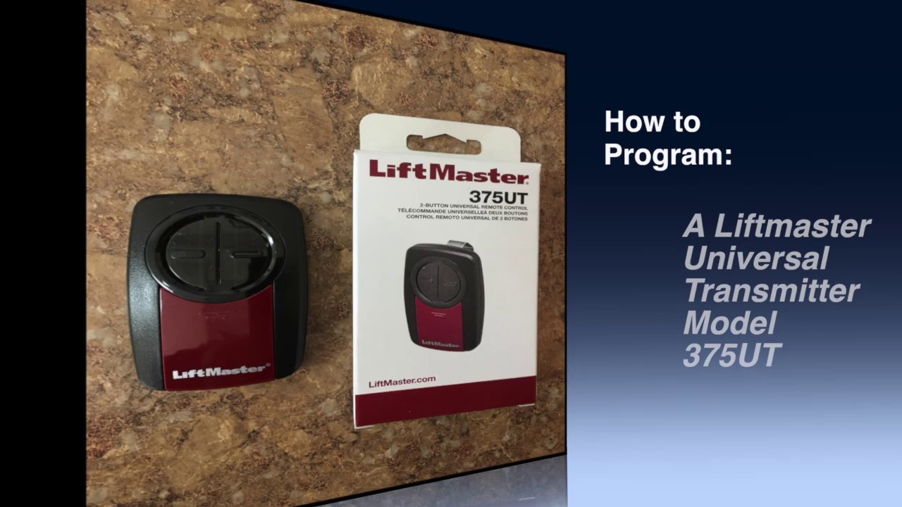 How to program a universal remote to a chamberlain with a green learn button.