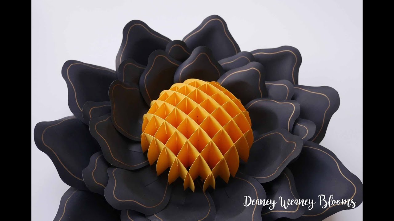 Paper Flower Tutorial: How to make the hemisphere center from Cardstock