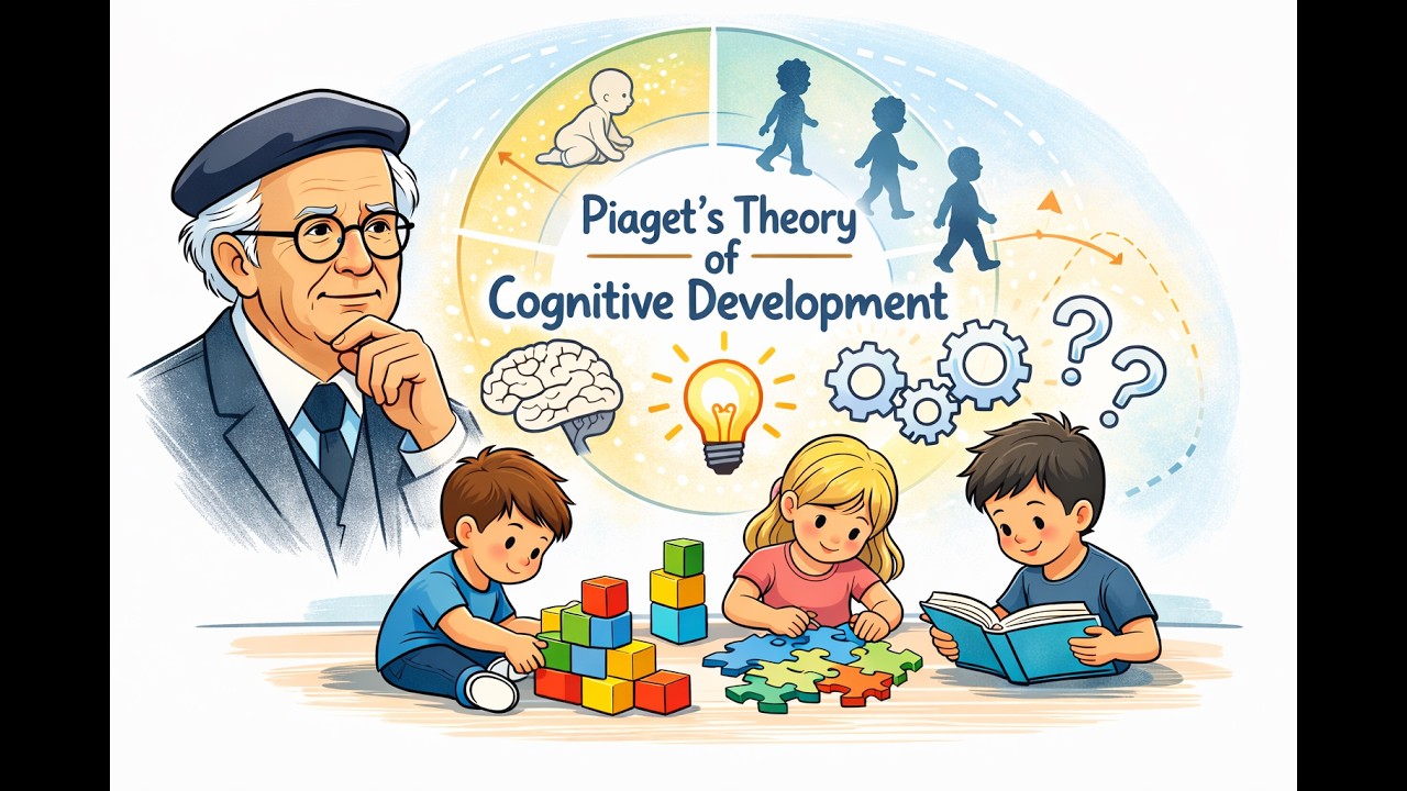 Jean Piaget's Theory of Cognitive Development | Psychology | B. Ed | #maenglishnotes #bednotes