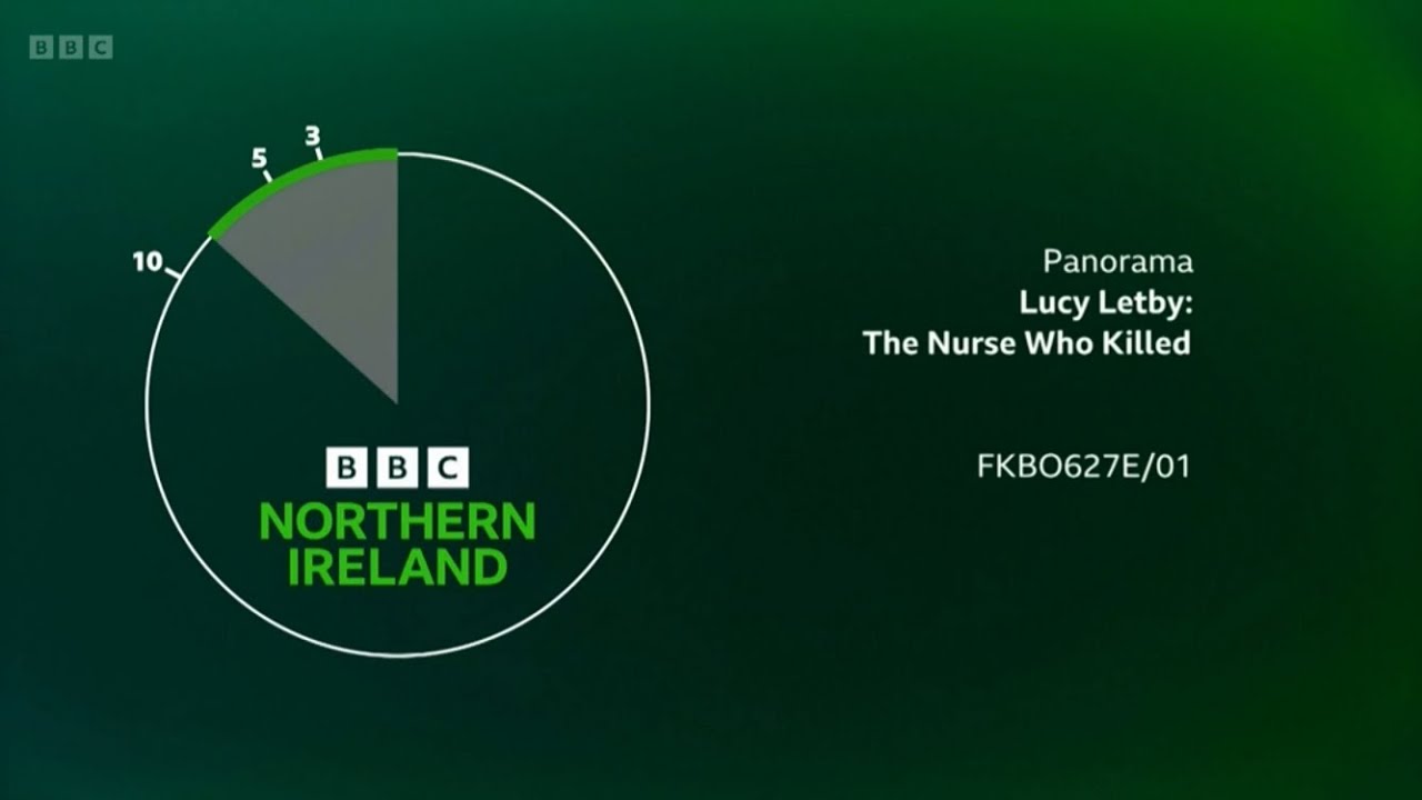 BBC Northern Ireland VT clock and testcard shown during Panorama on BBC ONE - 17.08.2023 8.00PM