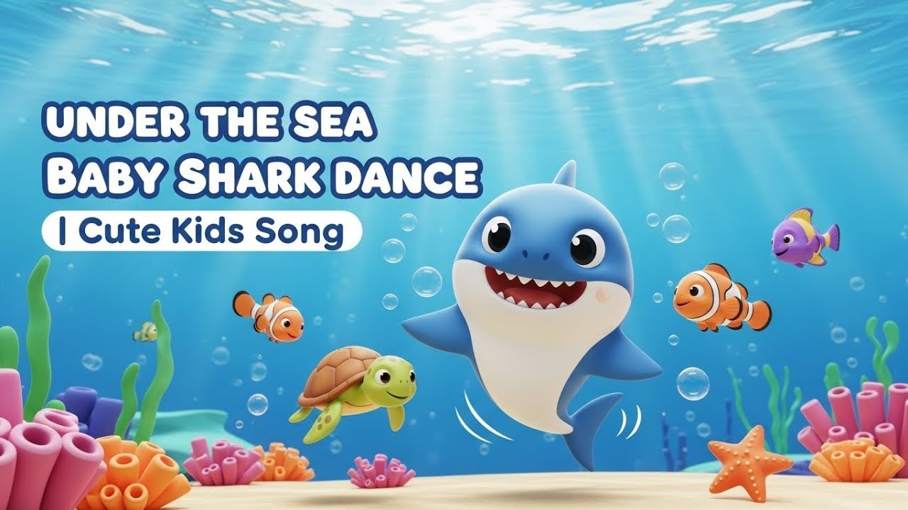 Under the Sea Baby Shark Dance | Cute Kids Song #canción #animation #babyshark #nurseryrhyme