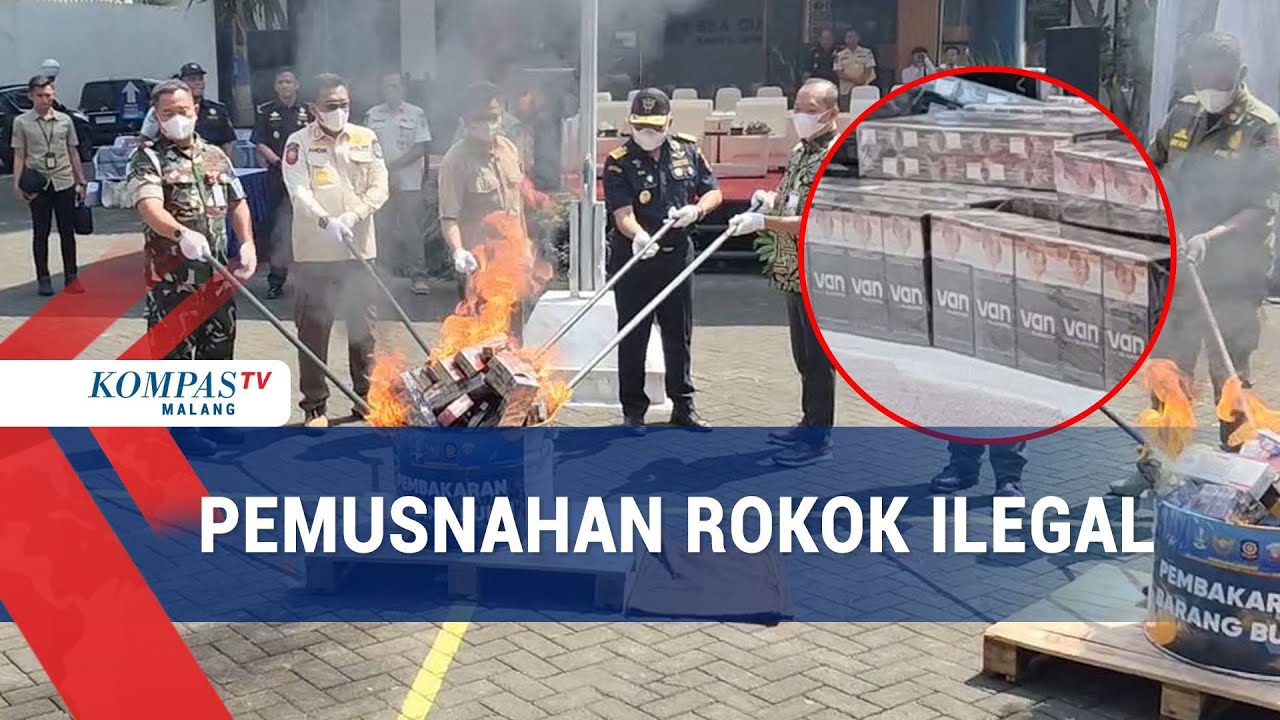 Jutaan Rokok Tanpa Cukai Dimusnahkan