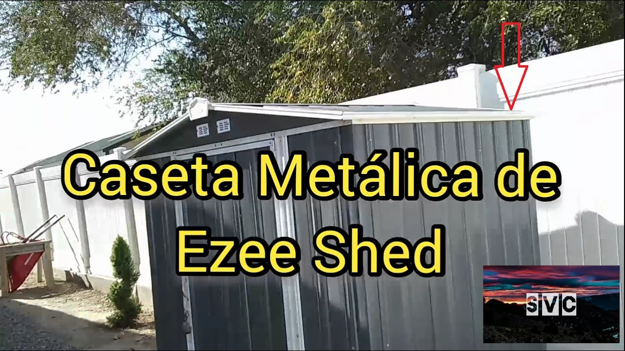 Instalacion de una caseta Metalica  - Ezee Shed de Arrow Storage products - 6x5 ft - #DIYPROJECT