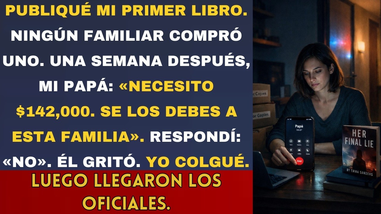 Publiqué mi primer libro. Ningún familiar lo compró. Mi papá: 