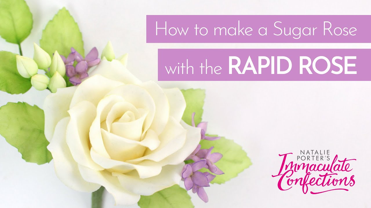 How to make a sugar rose....the rapid rose way