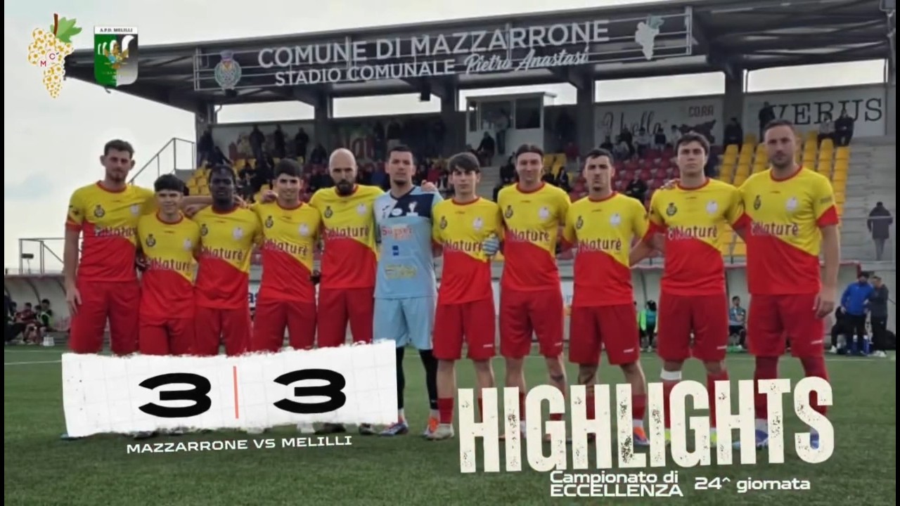 Mazzarrone - Melilli 3-3 [Eccellenza B 2025/26 - 24ª giornata]
