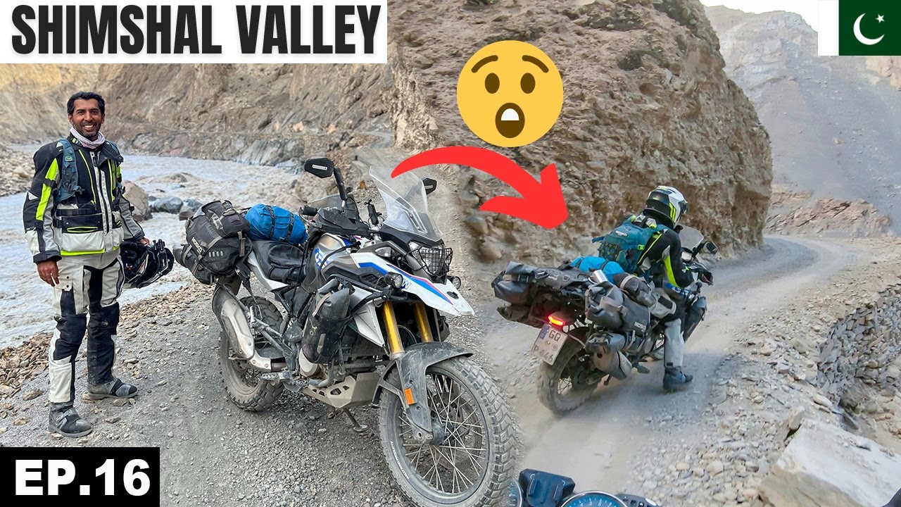 Almost Fell Down from the Dangerous Shimshal Valley Road 🇵🇰 EP.16 | North Pakistan Motorcycle Tour