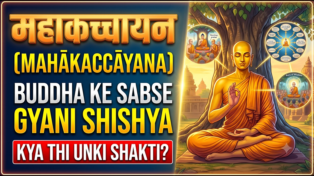 बुद्ध के शिष्य महाकच्चायन (Mahākaccāyana)  संक्षिप्त उपदेश का विस्तार करने वालों में अग्र ! #buddha