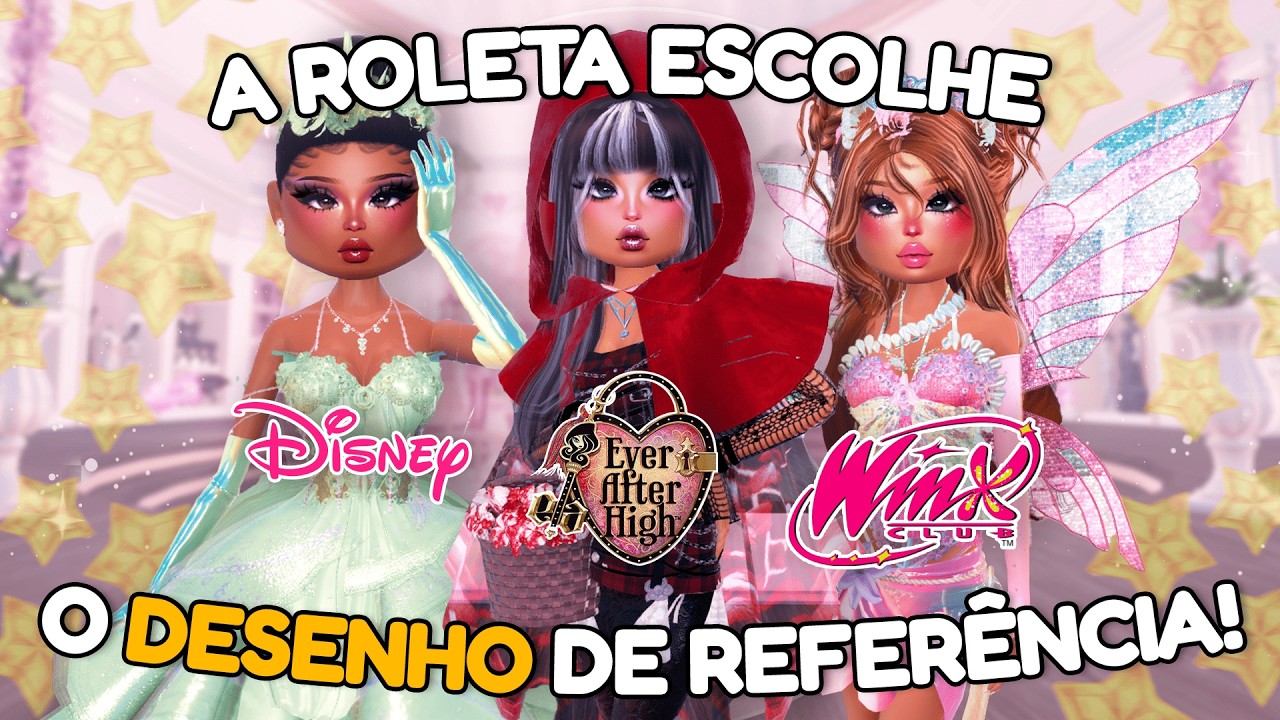 A ROLETA escolhe o DESENHO que vou fazer no DRESS TO IMPRESS!