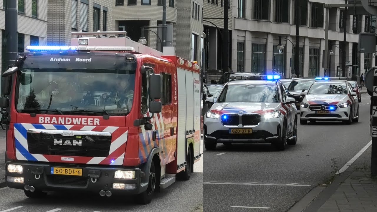 Brandweer, Ambulance & [Rijopleiding] Politie met spoed in Arnhem