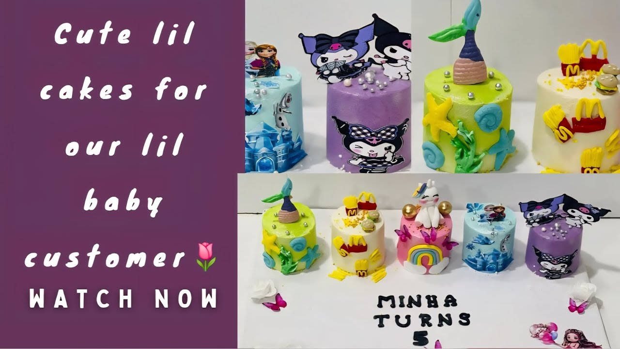 Cute little Cakes for Little baby full tutorial
