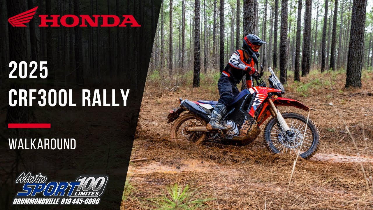 Honda CRF300L Rally 2025 – Walkaround complet | Moto double usage prête pour l’aventure !