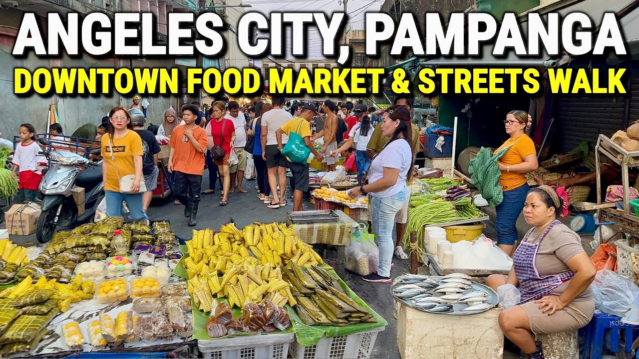 This is ANGELES CITY PHILIPPINES NOW! 🇵🇭 Food Market & Downtown Street Walk - Pampanga 2026