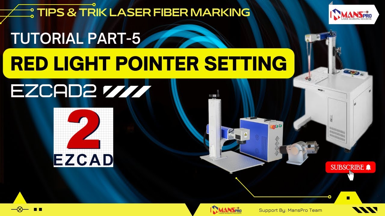 Kalibrasi Red Light Pointer mesin Laser Marking_Tutorial Ezcad2 #fibermarking #tutorialezcad2