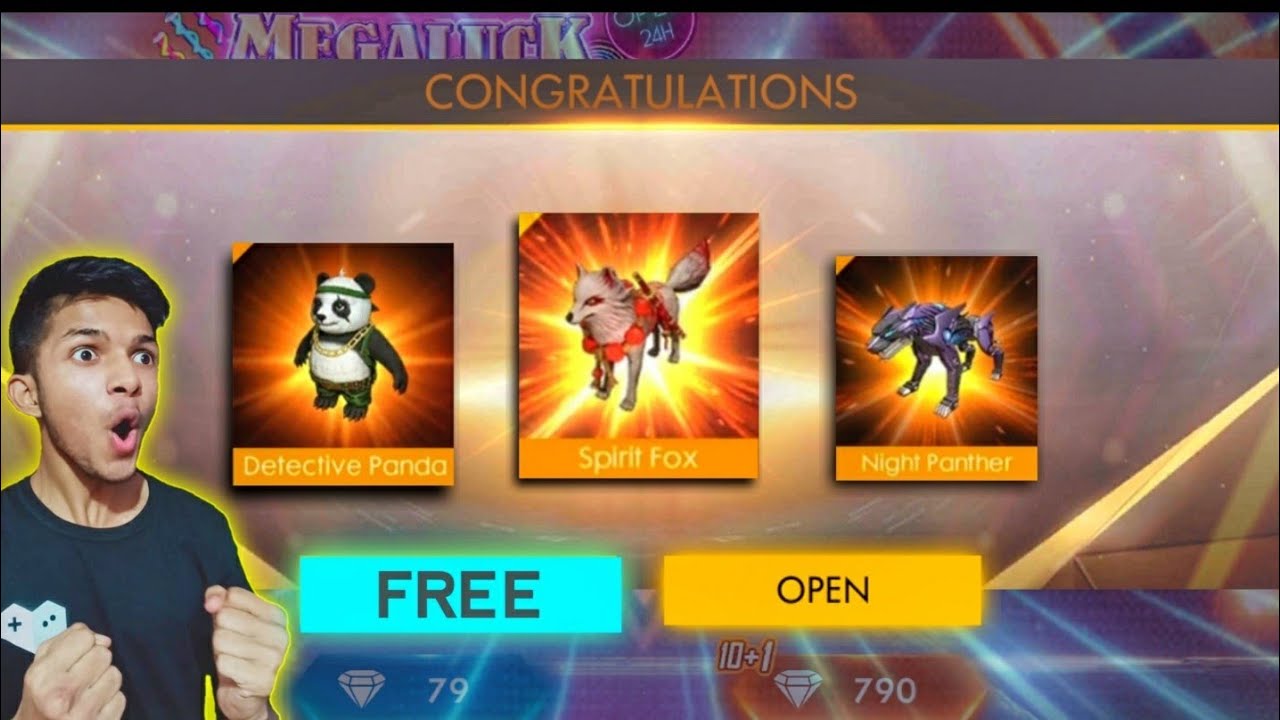 I Got Panda And Spirit Fox And Night Panther In 10,000 Create Opening  At Free Fire 2020