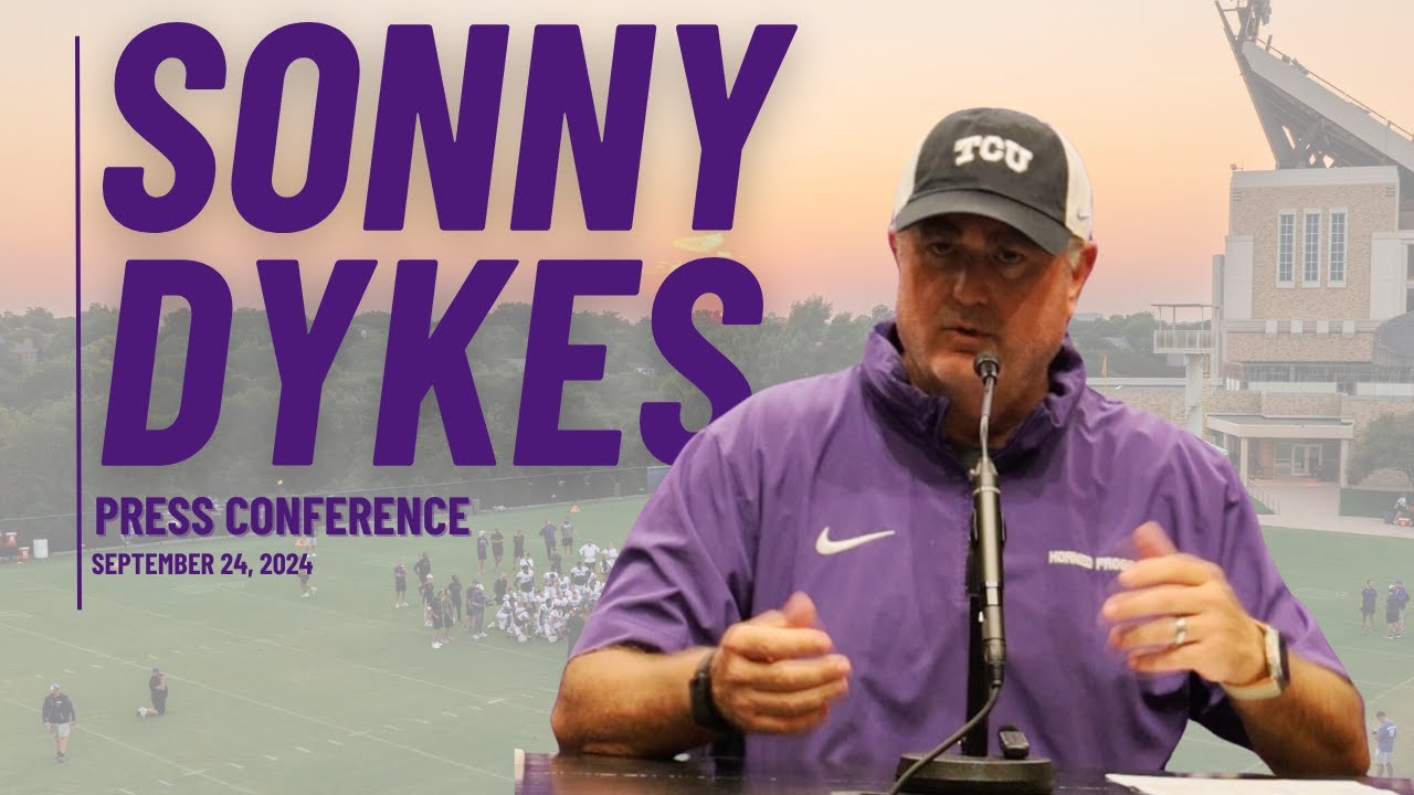 TCU Head Coach Sonny Dykes | Kansas Game Week Press Conference | Sept. 24, 2024