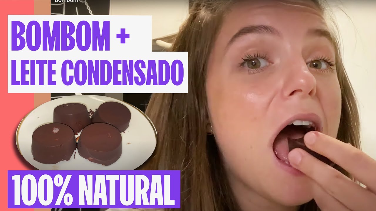 BOMBOM DE CHOCOLATE RECHEADO FIT E SEM AÇÚCAR