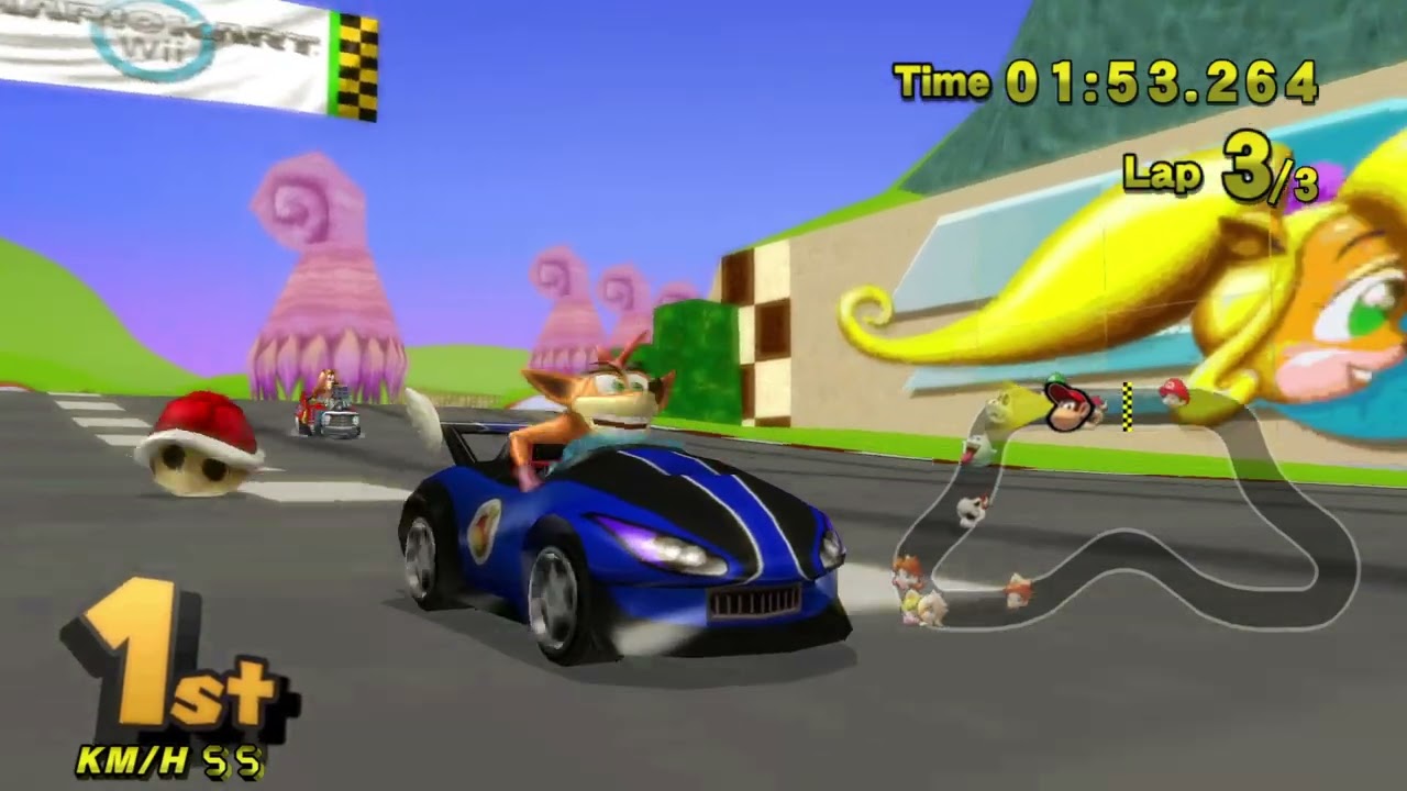 Mario Kart Wii Deluxe - CTR Crash Cup