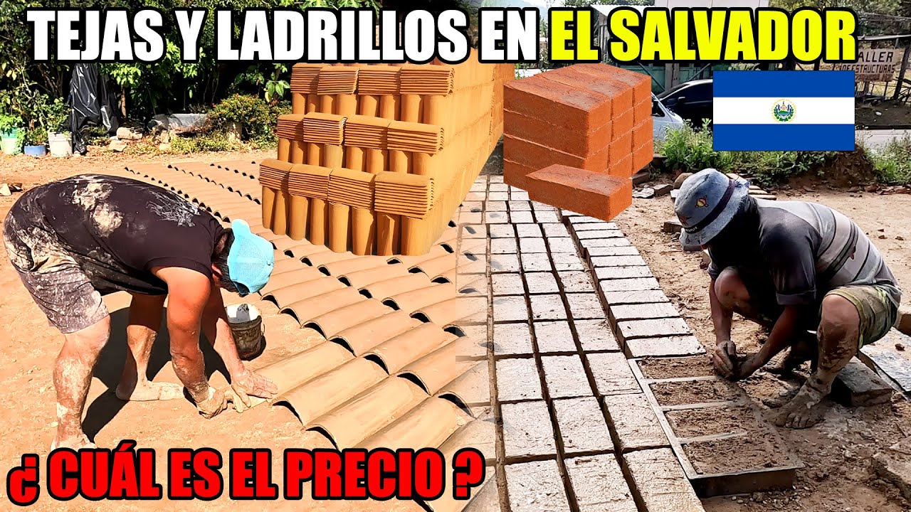 PRECIOS DE TEJA ARTESANAL Y LADRILLO DE OBRA EN EL SALVADOR 😮 ASÍ LOS HACEN!