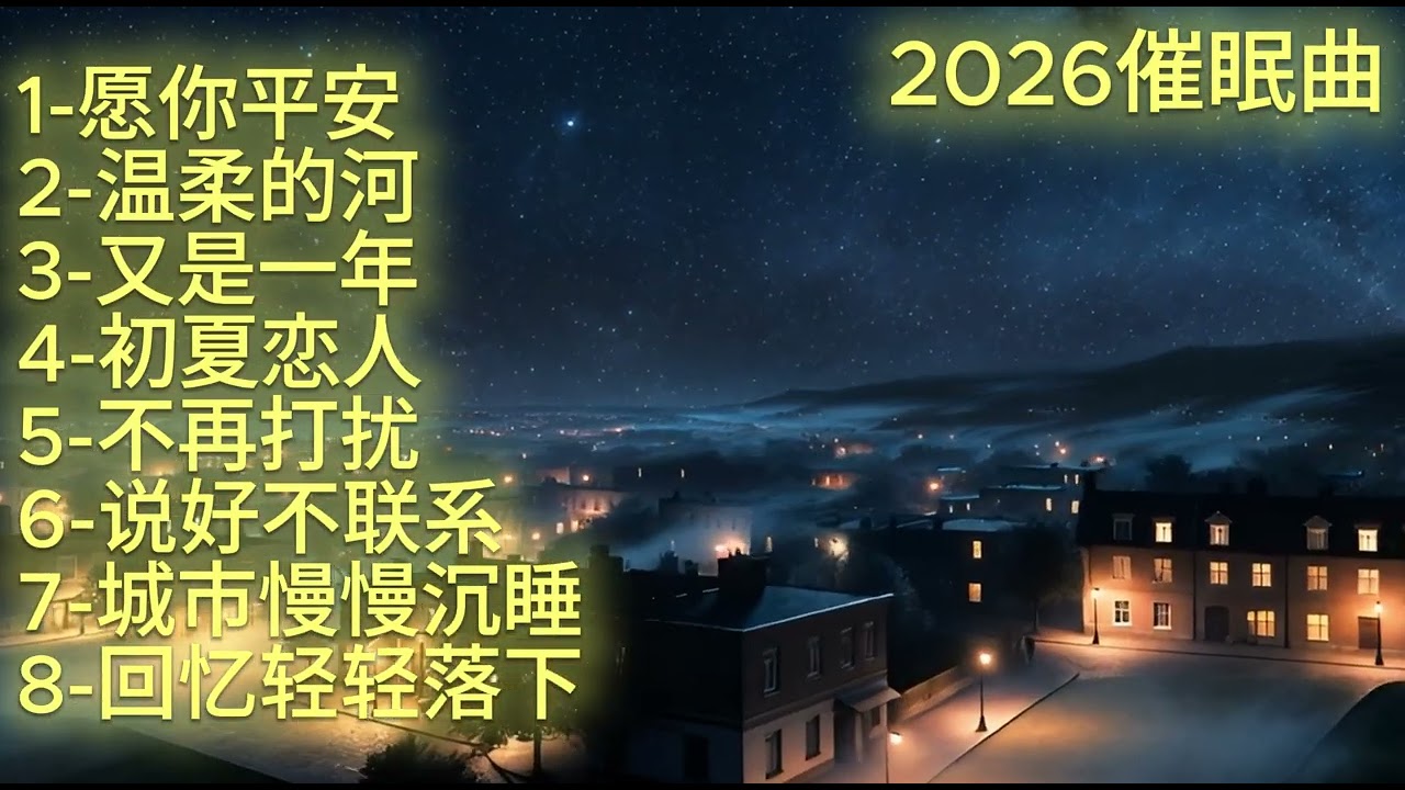 《愿你平安》2026抒情催眠曲#必听热门歌曲 #抖音 #抒情小曲集 #音樂 #疗愈歌曲