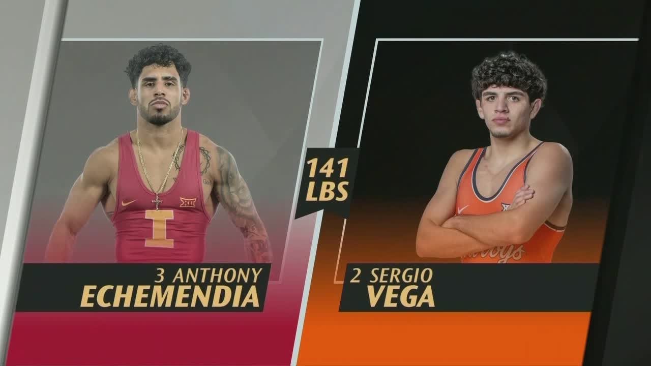Sergio Vega vs. Anthony Echemendia (141lbs) FULL MATCH | 2025-26 Big 12 Wrestling