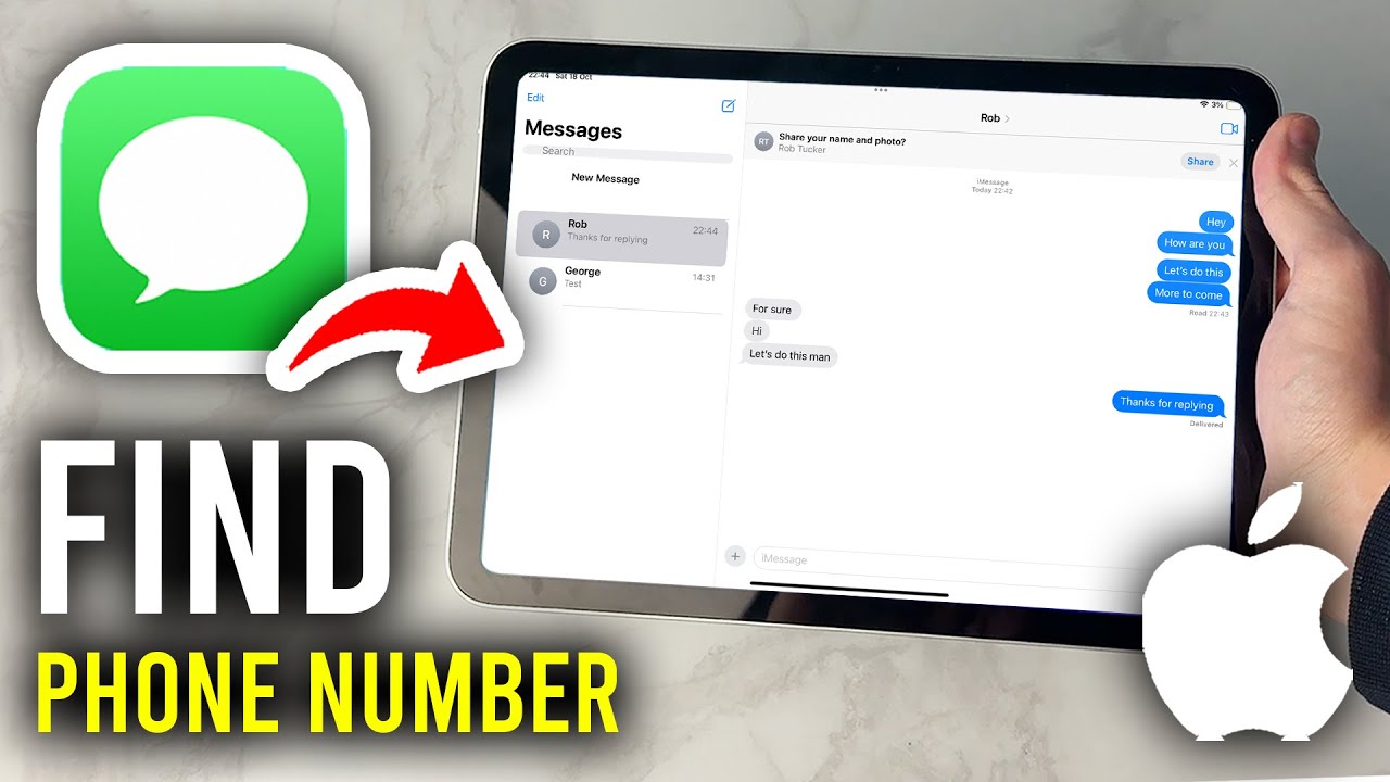How To Find Phone Number On Messages iPad - Step By Step
