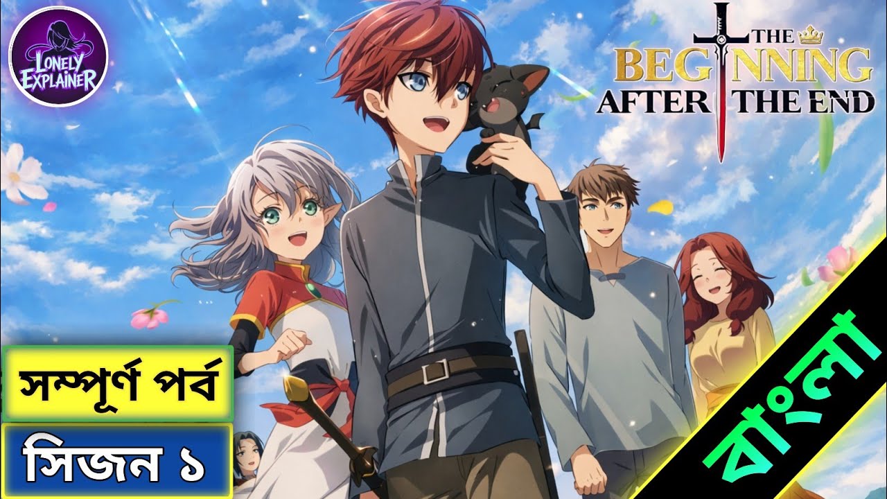  The Beginning After The End full season 1 explained in Bangla | Lonely Explainer | Anime Explain BD