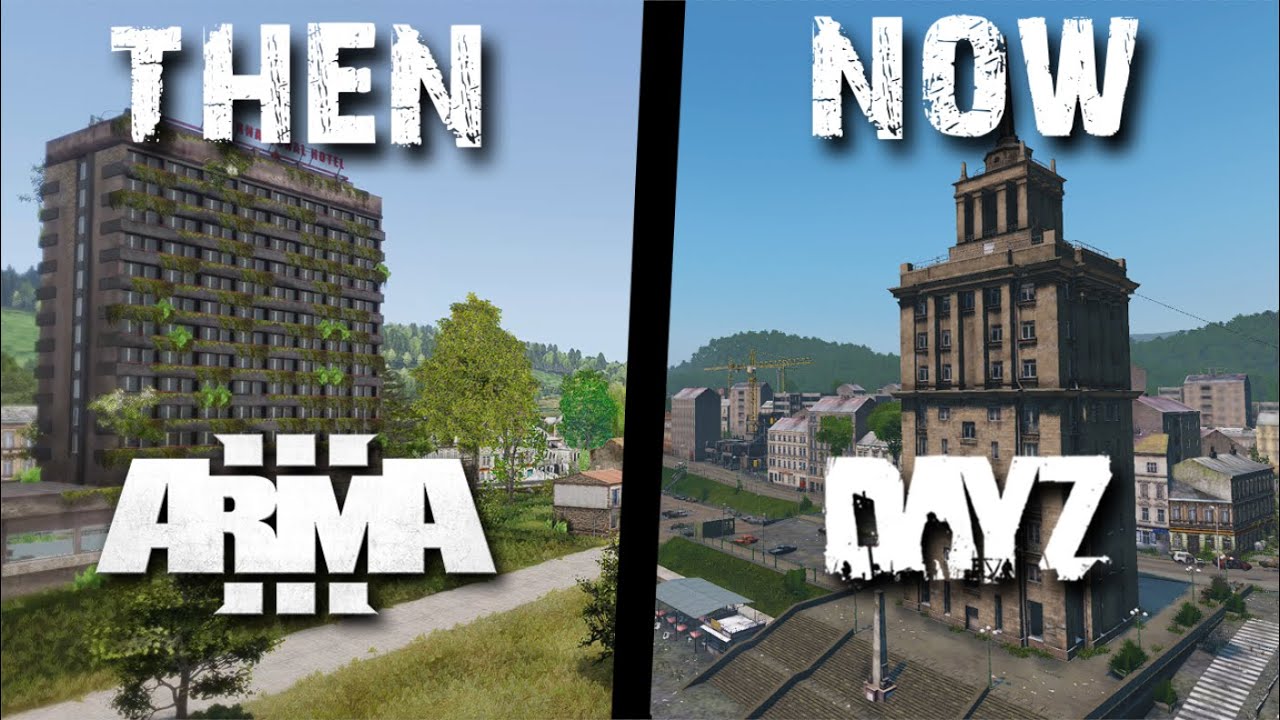 DAYZ ESSEKER vs ARMA 3 ESSEKER MAP COMPARISON | THEN vs NOW |