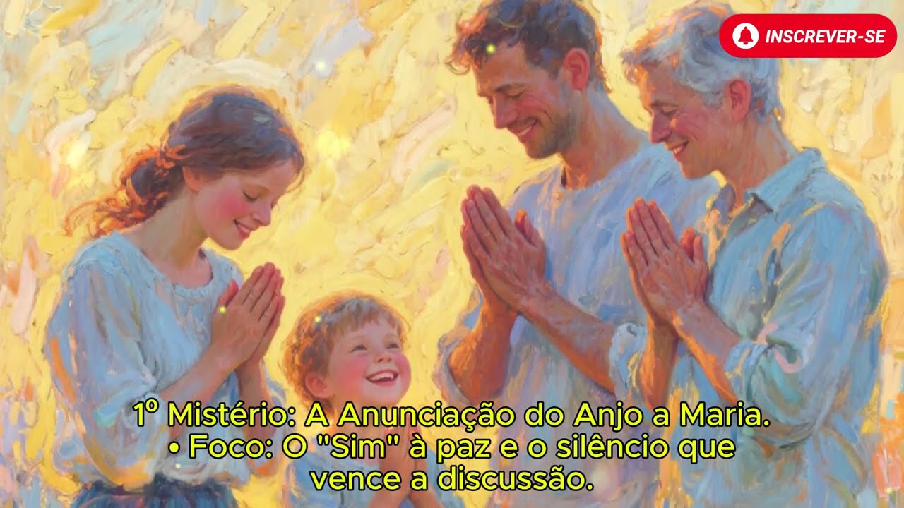TERÇO DE HOJE - 07/02/2026 - SÁBADO: MISTÉRIOS GOZOSOS - 18 HORAS