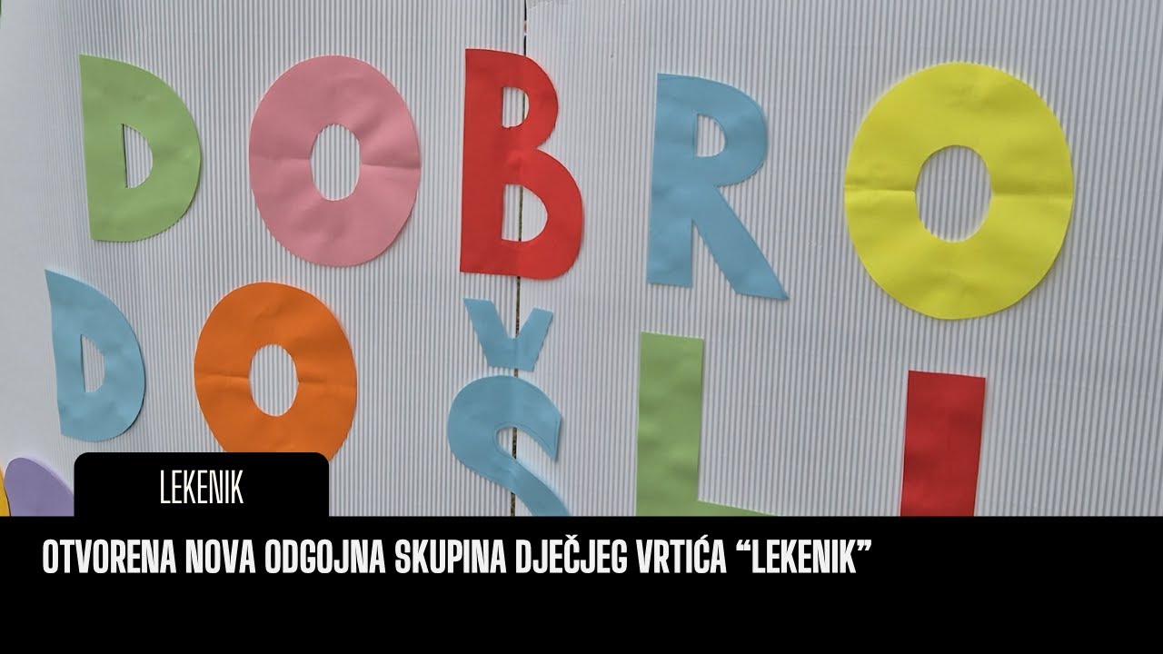 OTVORENA NOVA ODGOJNA SKUPINA U DJEČJEM VRTIĆU 