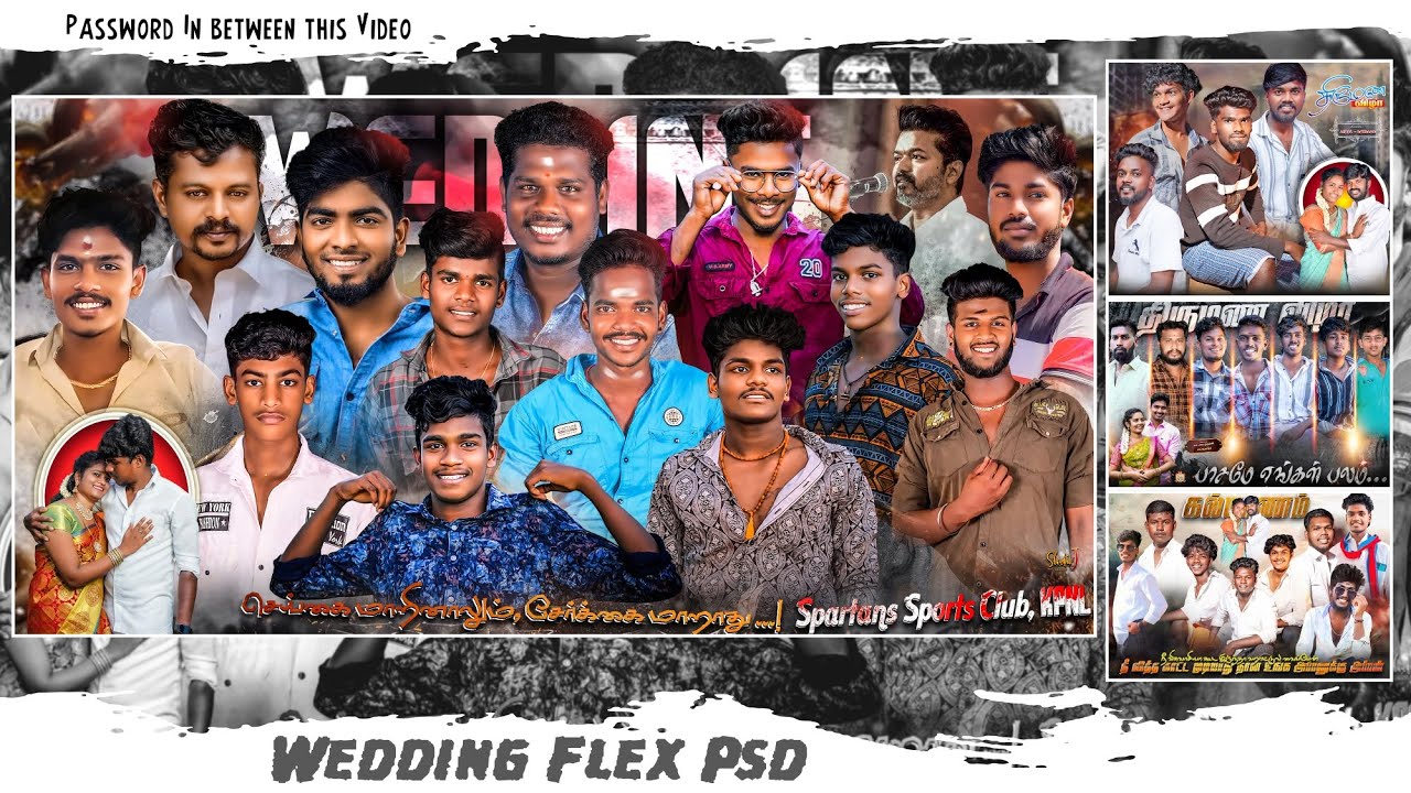 Wedding psd files | Vaanam Designs | #freepsd #flexdesign #posterdesign #photoshop #madhuraflex