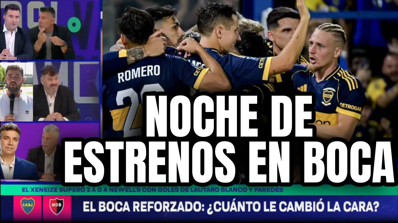 El Xeneize pisó fuerte en La Bombonera - BOCA le GANO a NEWELLS con los REFUERZOS
