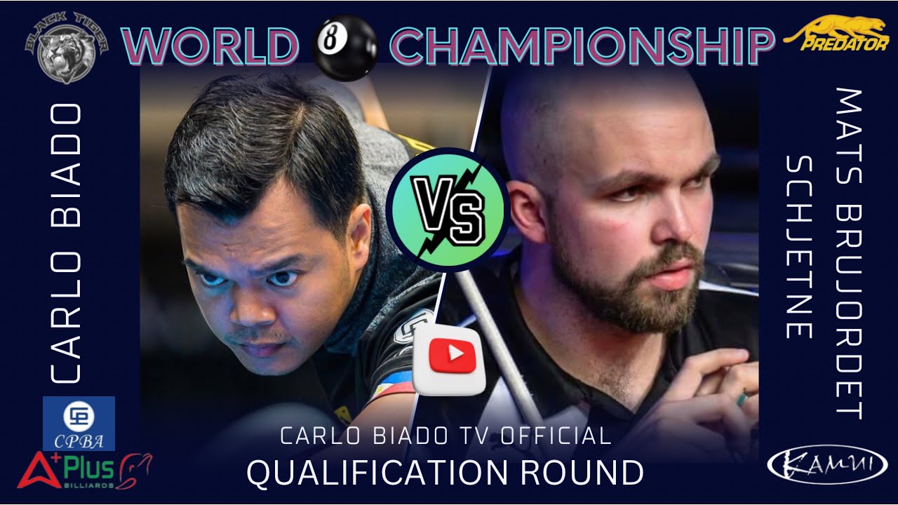 C.Biado VS M.Schjetne |World 8 Ball Championship 2022|Race 8