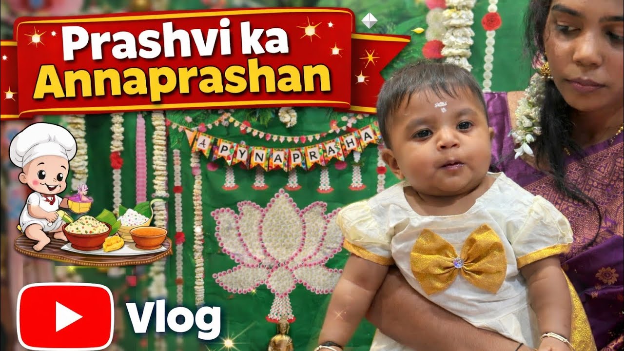 Prashvi’s 1st Annaprashan Ceremony At Home 🎉 | Cute & Memorable Moments 2026 || Nagpur 