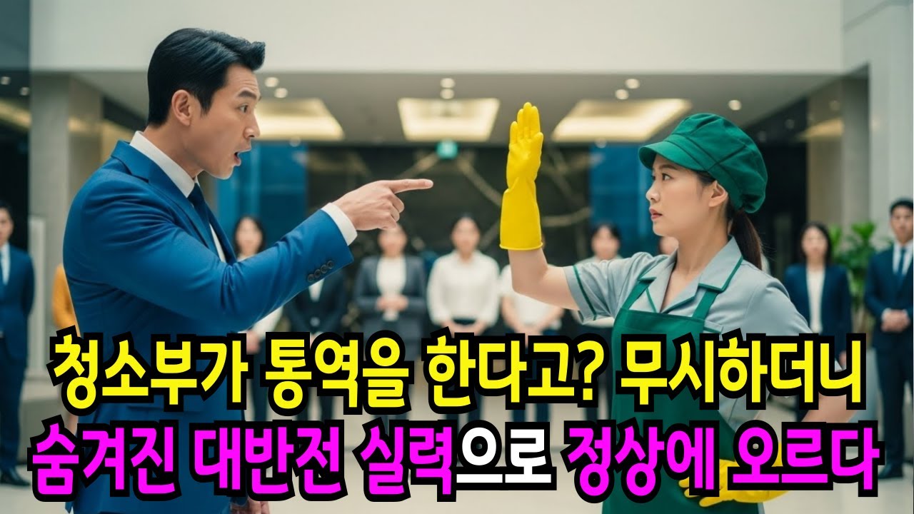 청소부가 통역을 한다고? 무시하더니 숨겨진 대반전 실력으로 정상까지 오르다