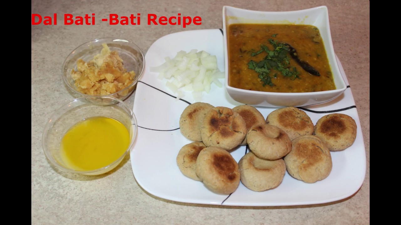 Dal Bati Recipe - Bati Recipe -Rajasthani Cuisine Recipe -How to Make Bati in oven
