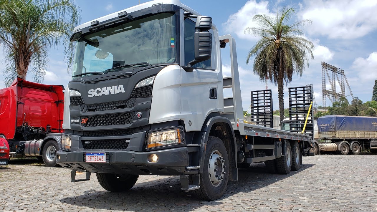 CHEGOU A SCANIA G 360CV 6X4 NA PRANCHA!!!