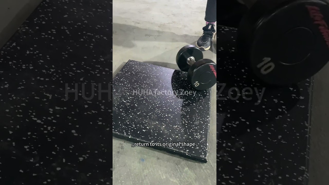 Gym essentials rubber mat shock absorbers#wearresistant #antislipmat #gymequipment #gymnasts #floor