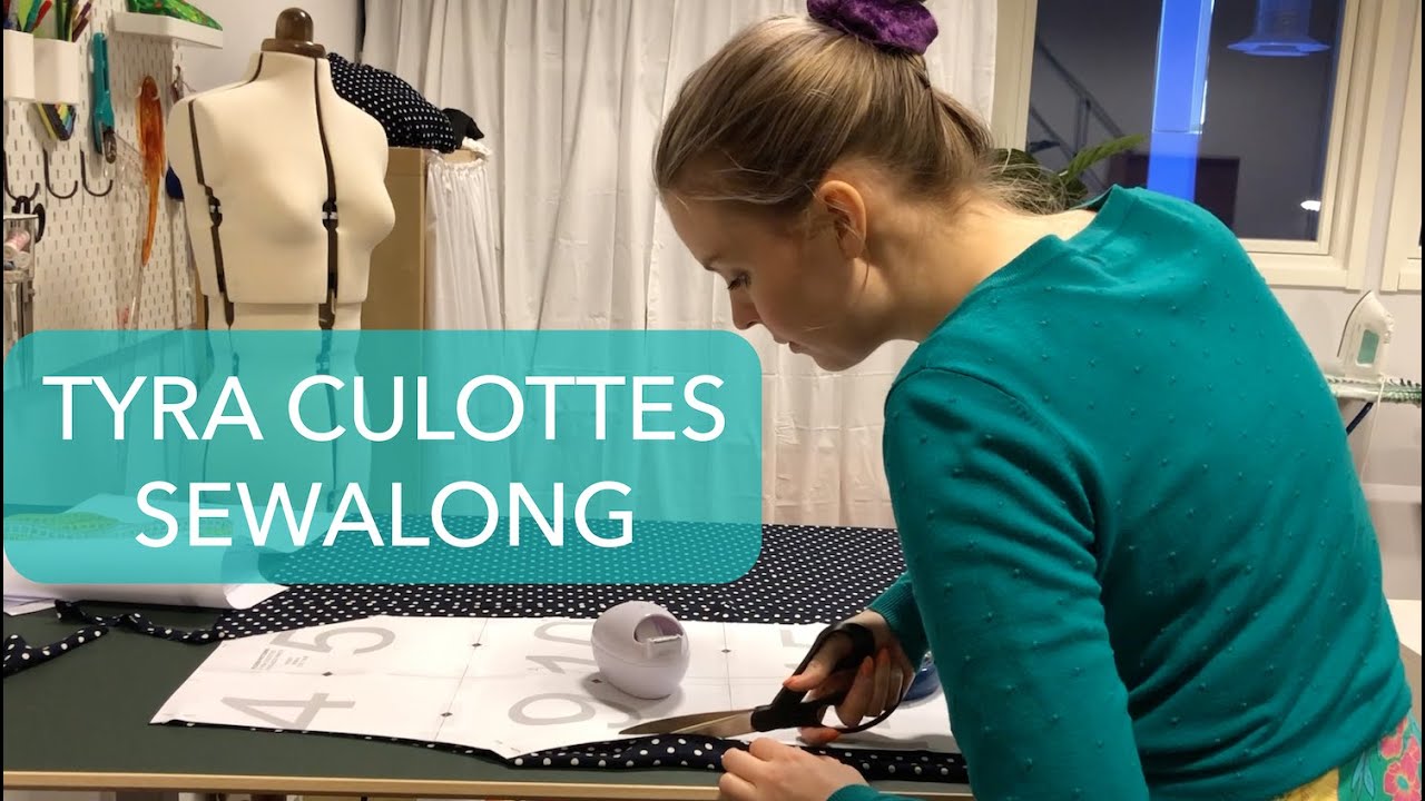 Sewing tutorial: How to make elastic waist culottes