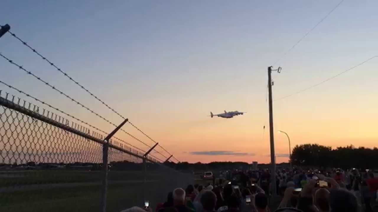 Antonov Airlines AN-225 takeoff from MSP International 07.02.2014